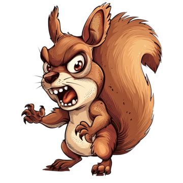 Cute Angry Squirrel Mascot Design, Angry, Animals, Badge PNG Transparent Image and Clipart for ...