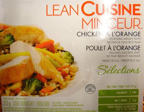 Lean Cuisine Chicken á L’ Orange: Is it lean? - The Naked LabelThe ...