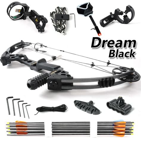 The Dream, Black color, hunting compound bow, bow and arrow set ...