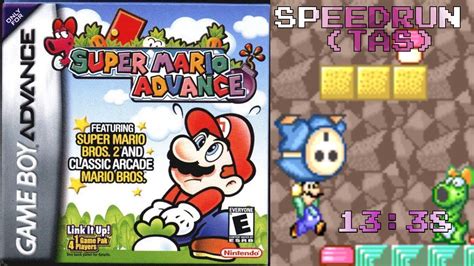 Super Mario Advance Speedrun (TAS) - 13:38 - YouTube