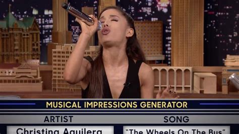 WATCH: Ariana Grande’s Singing Impressions Of Britney & Christina ...