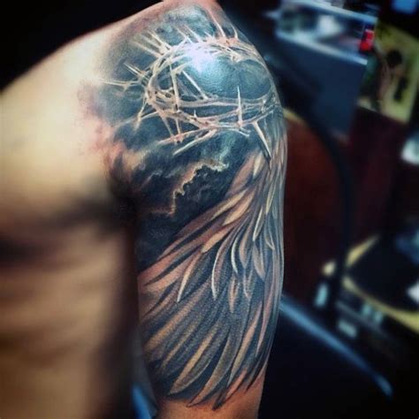 Jesus Tattoos for Men | Half sleeve tattoos designs, Christian sleeve tattoo, Cool half sleeve ...