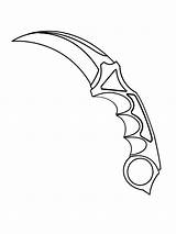 Actual Size Printable Karambit Knife Template Find Hd How To sketch template