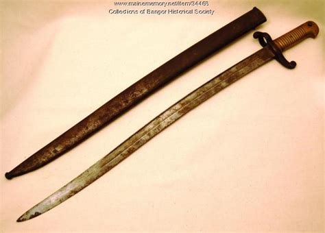 Civil War bayonet, ca. 1864 - Maine Memory Network