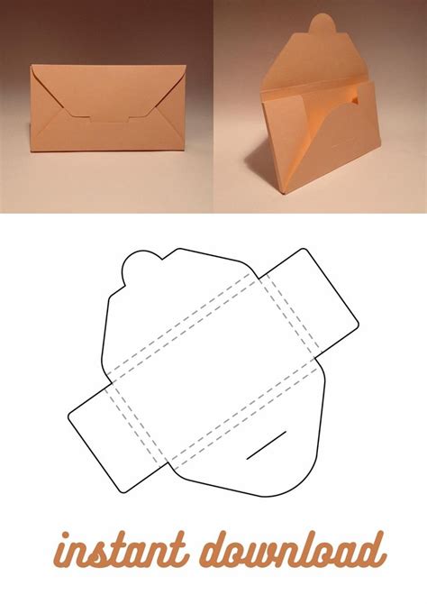 Letter box template cardboard letter box envelope box | Etsy [Video ...