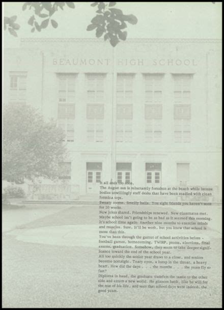 Explore 1973 Beaumont High School Yearbook, Beaumont TX - Classmates