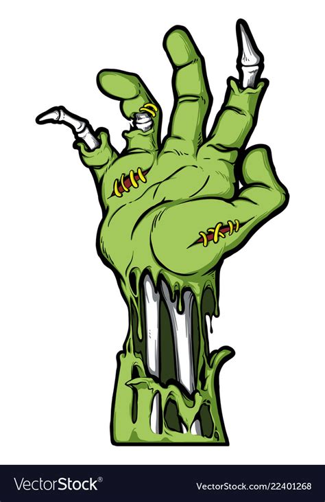 Zombie hand Royalty Free Vector Image - VectorStock