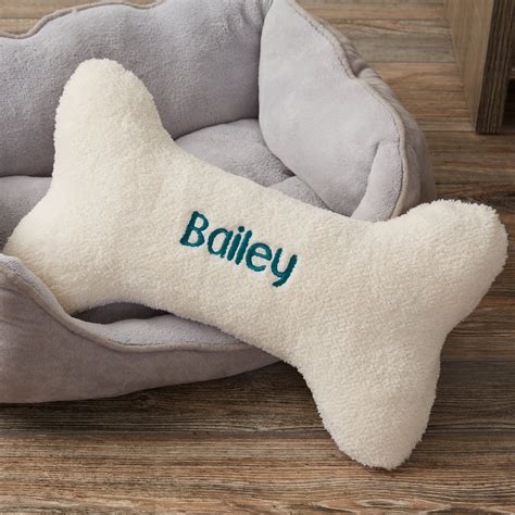 Personalized Dog Bone Large Pet Pillow Personalized Gifts for - Etsy