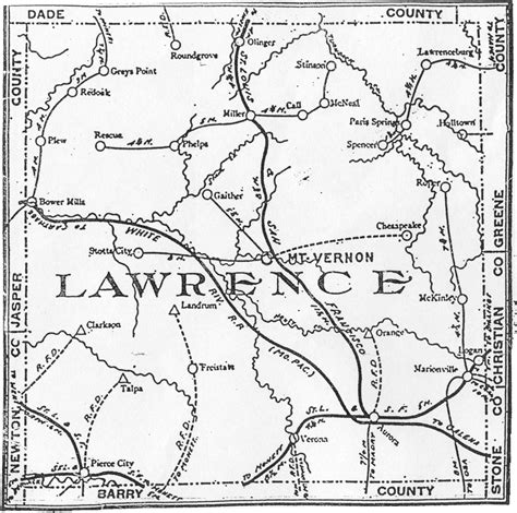 1904 Lawrence County Map