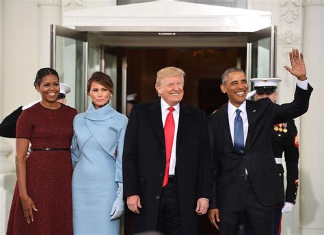 Melania Trump is patriotic in blue Ralph Lauren ensemble for Donald Trump's inauguration | HELLO!