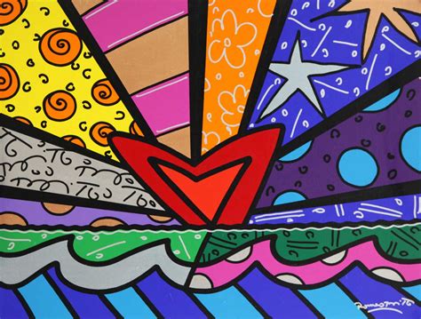 Romero Britto – New love – Eden Fine Art Gallery