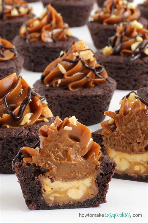 Snickers cookie cups - howtomakeeasycookies.com