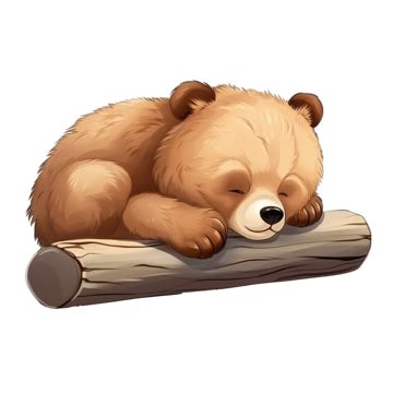 Cute Sleeping Bear, Bear, Watercolor, Watercolor Bear PNG Transparent Image and Clipart for Free ...