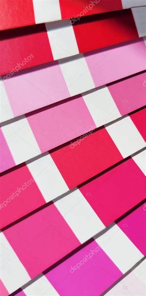 Pantone Color Matching System. Paleta roja y rosa. Sistema de ...
