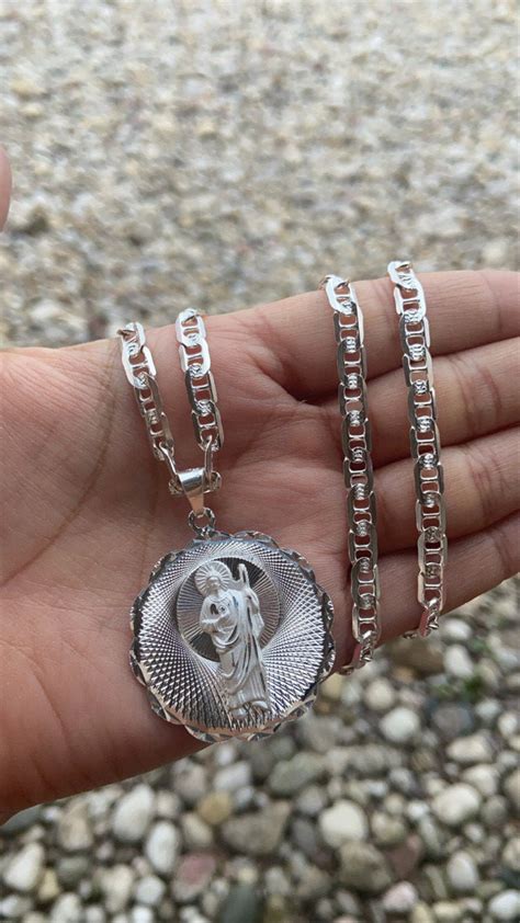 Plata 925 Medalla San Judas Tadeo 925S Silver medallion St | Etsy