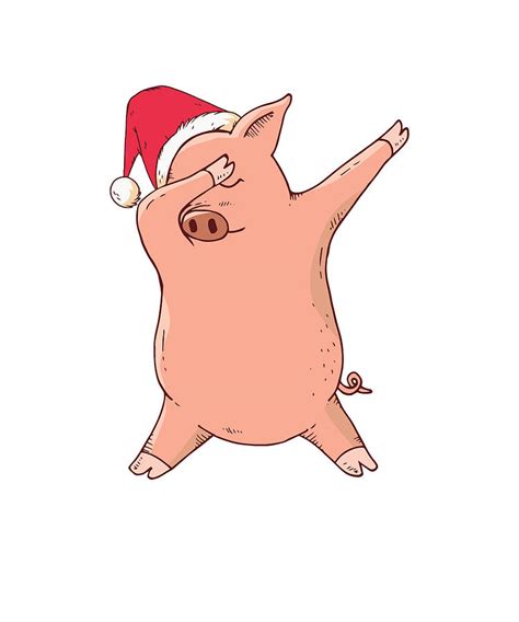 Christmas Pig Digital Art by Markus Mueller - Pixels