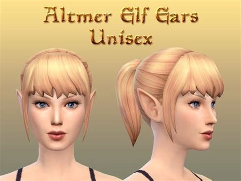 Altmer Elf Ears in 2024 | Sims 4, Sims 4 body mods, Sims 4 characters