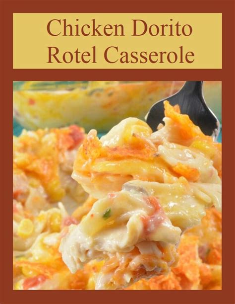 Chicken Doritos Rotel Casserole Recipe / Delicious Quick & | Etsy