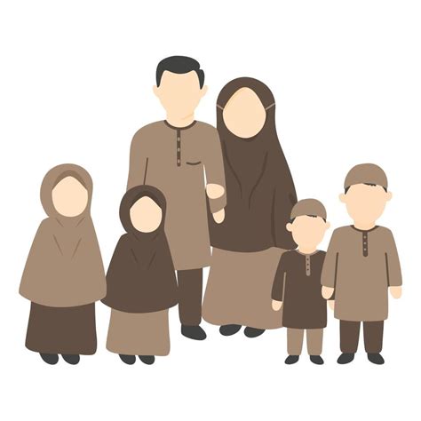 happy muslim family illustration 4607974 Vector Art at Vecteezy