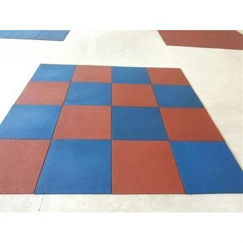 Rubber Gym Floor Tiles, Thickness: 5-10 mm at Rs 90/square feet in Bhiwandi | ID: 19473997673