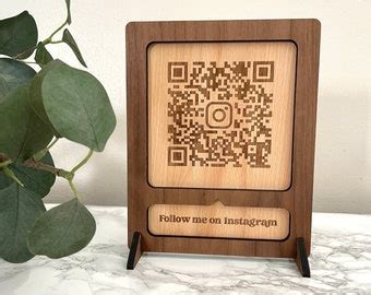 Large Social Media Sign / QR Code Sign / Menu QR Shortcut | Etsy