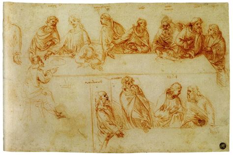 Leonardo da Vinci - Study after a Last Supper