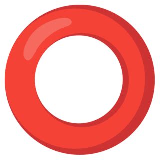 ⭕ Hollow Red Circle Emoji on Google Noto Color Emoji 15.0