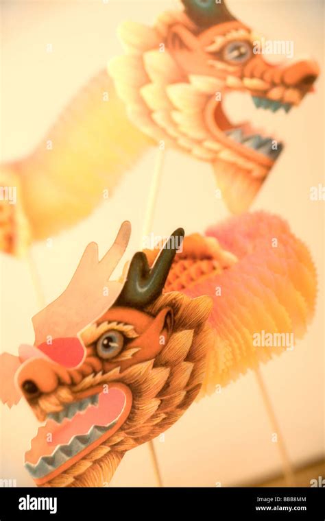 Chinese New Year dragon decorations Stock Photo - Alamy