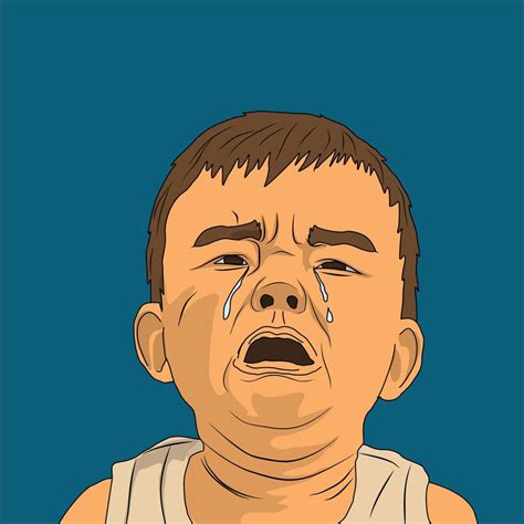 Kid crying in cartoon vector drawing 7490906 Vector Art at Vecteezy