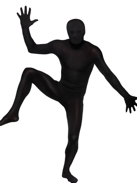 Skin Tight Black Second Skin Fancy Dress Costume Lycra Bodysuit Zentai | eBay