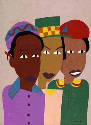 Three Friends - William H. Johnson - WikiArt.org | William h johnson, African american art ...