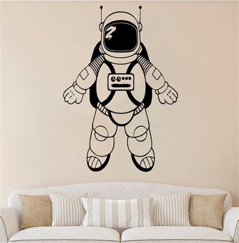 Spaceman Wall Decal Astronaut Vinyl Sticker Nursery Vinyl | Etsy