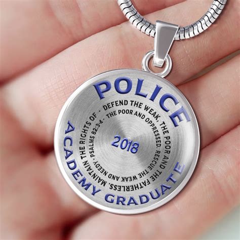 Police Academy Graduate 2018 Psalms 82:3-4 Gifts Graduation gifts for Her Pendant and Bracelet ...