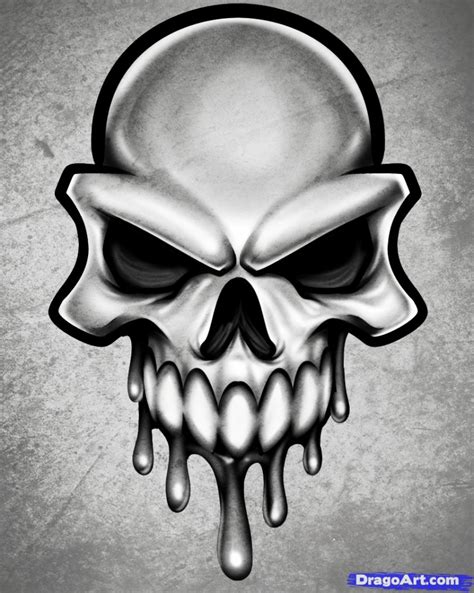 Drawing Skull Art Clip - Human Skeleton - Easy Drawings Transparent PNG