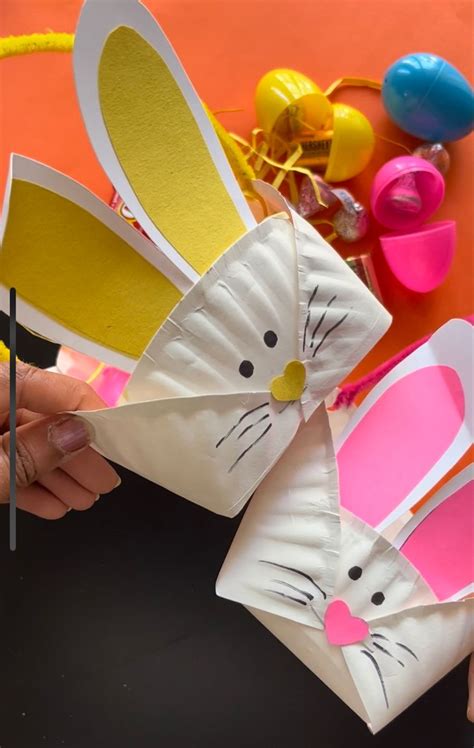 Paper plate easter basket | Simple easter egg basket diy | #shorts ...