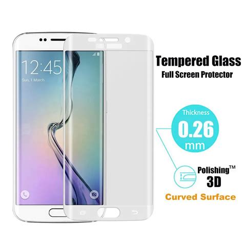 New Arrival Full Cover Tempered Glass Screen Protector For Samsung Galaxy S6 Edge Transparency 0 ...