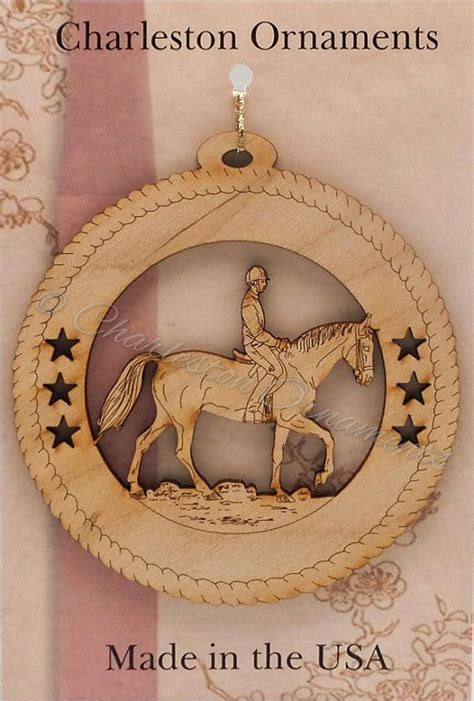 Personalized Horse Ornament, English Rider Horse Gift - Horse Decor ...