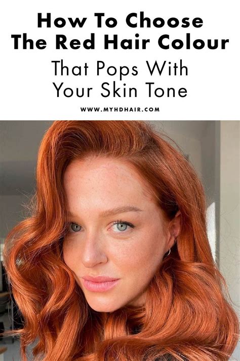 How to choose the red hair colour that pops with your skin tone – Artofit