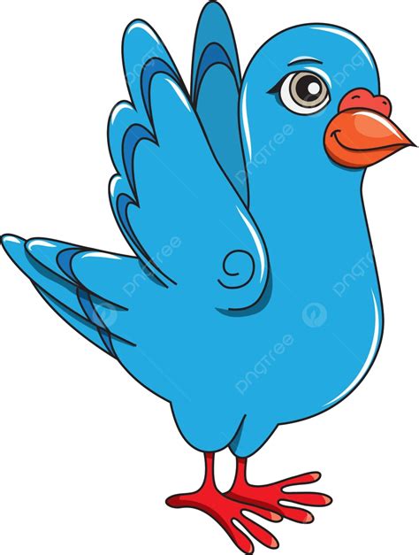 Illustration Funny Cartoon Pigeon Positive Fun Cute Wing Vector, Fun, Cute, Wing PNG and Vector ...