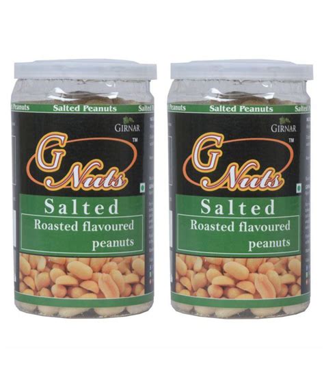 G Nuts G Nuts Roasted Peanuts (Moongphali) Salted 220 gm Pack of 2: Buy ...