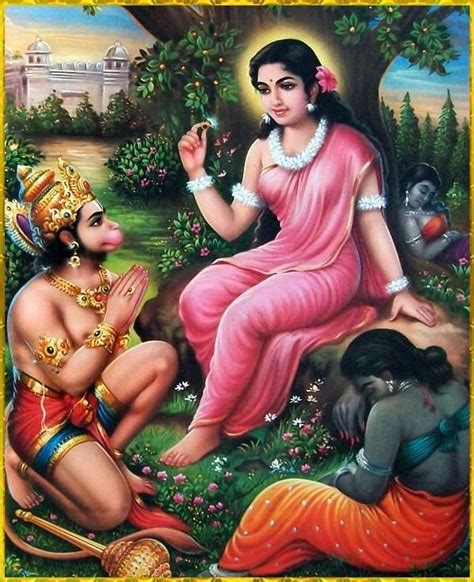 hanuman-saw-sita-mata-at-ashok-vatika-lanka-no-watermark | Hanuman, Hanuman stories, Shri hanuman