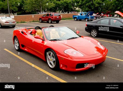 Red ferrari 360 spider hi-res stock photography and images - Alamy