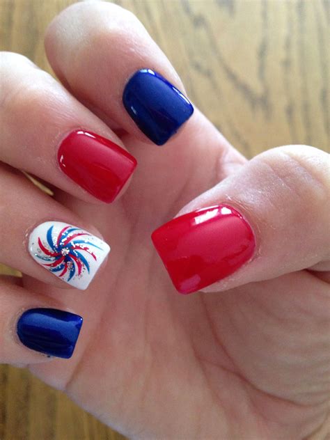 My Fourth of July nails Nail Art Designs, Acrylic Nail Designs, July 4th Nails Designs, Pretty ...