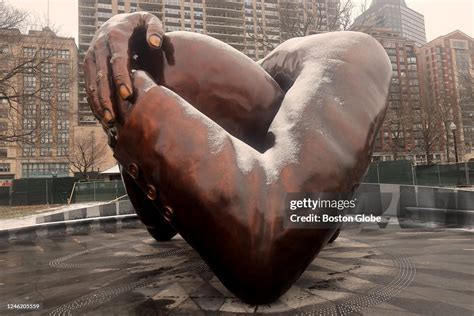 Embrace, the Dr. Martin Luther King Jr. memorial sculpture at Boston ...