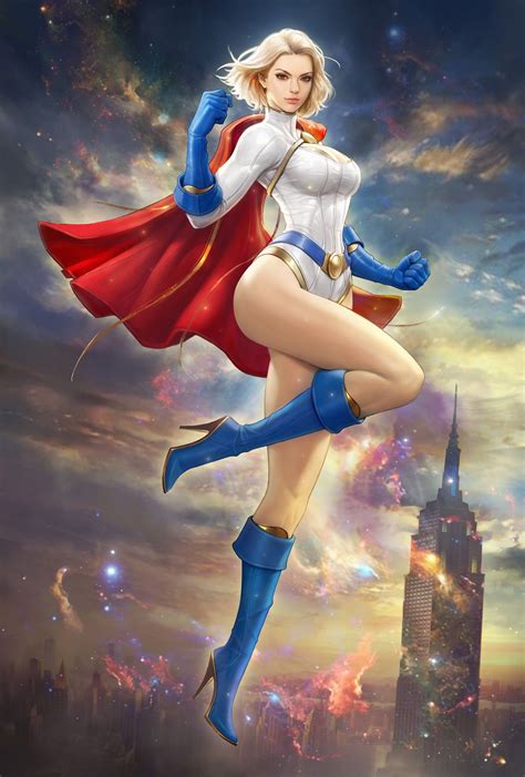 ArtStation - POWER GIRL FANART, Kim Sung Hwan | Power girl comics, Dc ...