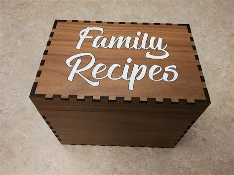 Recipe Box SVG Ai Laser Cut Files INSTANT DOWNLOAD - Etsy