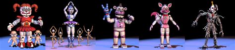 FNAF Sister Location Animatronics by TheSitciXD on DeviantArt