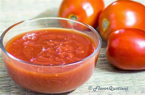 Tomato Puree | How to Make Tomato Puree at Home - Flavor Quotient