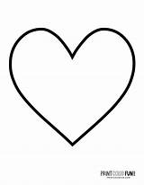Printable Heart Pictures To Color sketch template