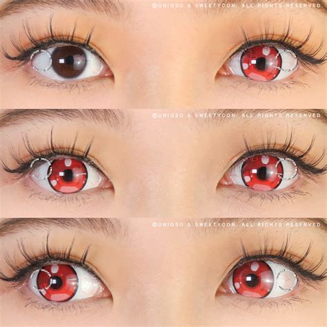 Sweety Anime 3 Red Cosplay Colored Contact Lenses – UNIQSO